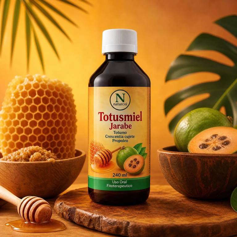 Naturcol Totusmiel jarabe de totumo y propoleo 240 mL, categoria defensas e inmunidad, a domicilio Villavicencio
