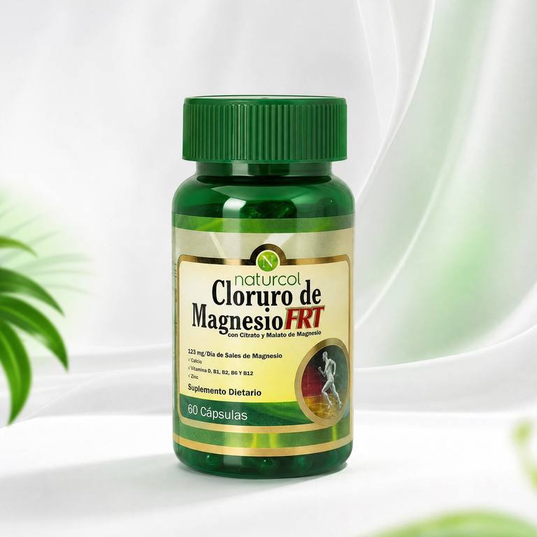 Naturcol Cloruro de Magnesio FRT 60 capsulas, minerales esenciales, a domicilio Villavicencio