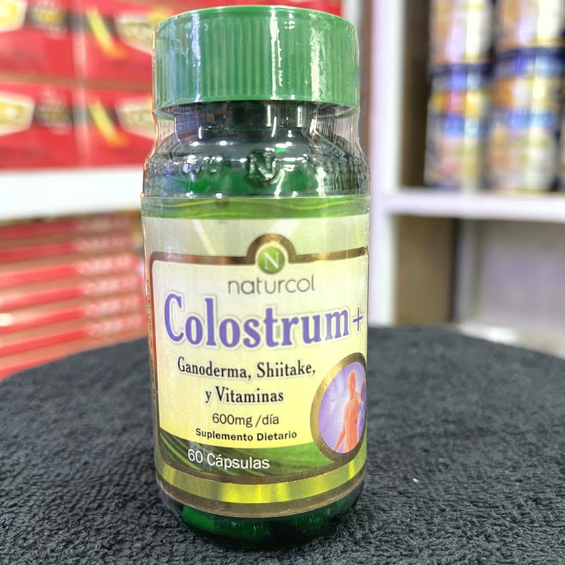 Naturcol Colostrum+ con ganoderma y shiitake 60 capsulas, defensas e inmunidad, a domicilio Villavicencio