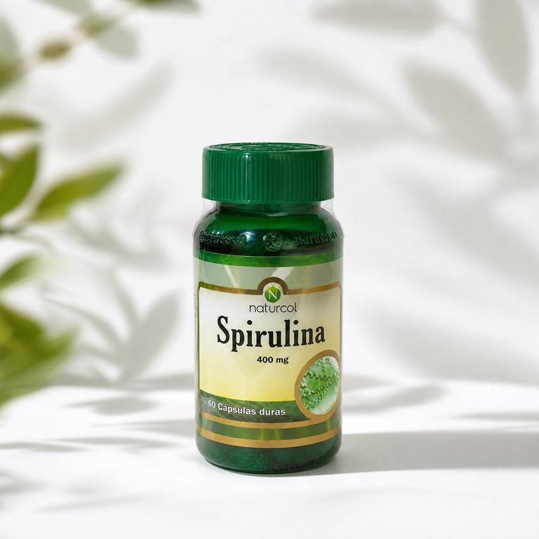 Naturcol Spirulina 400 mg 60 capsulas duras, defensas e inmunidad, a domicilio Villavicencio