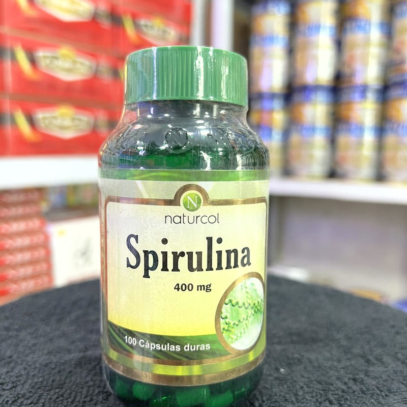 Naturcol Spirulina 400 mg 100 capsulas duras, categoria defensas e inmunidad, a domicilio Villavicencio