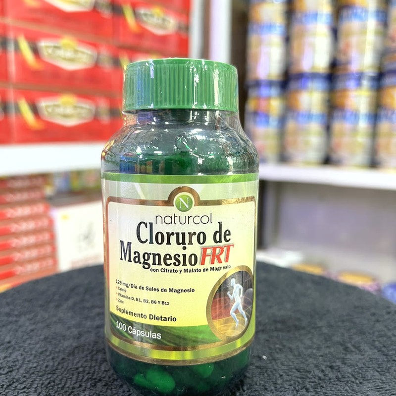 Naturcol Cloruro de Magnesio FRT 100 cápsulas, minerales esenciales, a domicilio Villavicencio