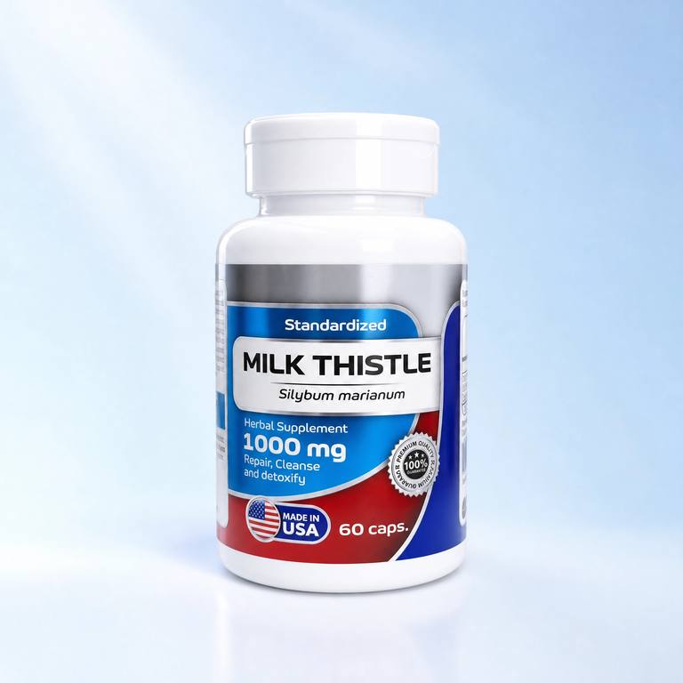 Milk Thistle (Silybum marianum) 1000 mg, categoría hepático y depurativo, a domicilio Villavicencio
