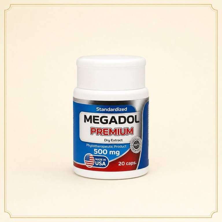Megadol Premium Dry Extract 500 mg, complemento fitoterapéutico de la categoría Colágeno y belleza, a domicilio Villavicencio