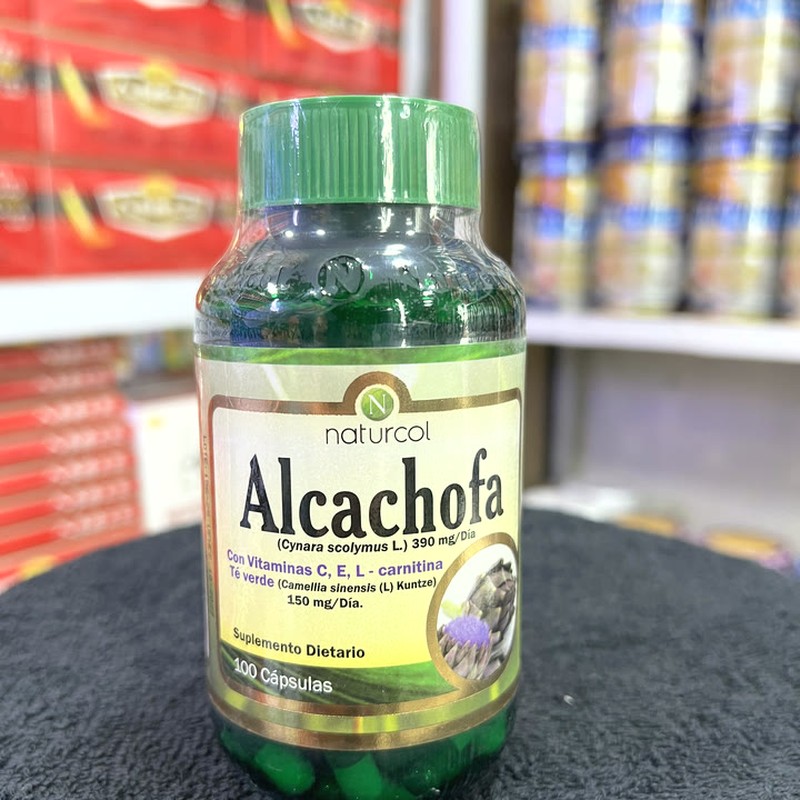 Naturcol Alcachofa 390 mg 100 cápsulas, categoría Hepático y depurativo, a domicilio Villavicencio