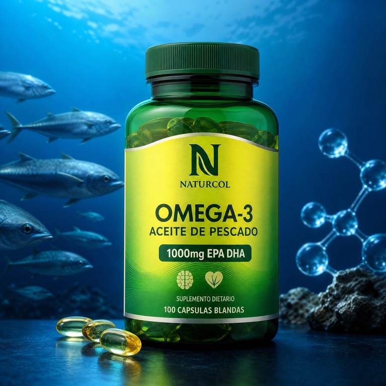 Naturcol Omega 3 100 cápsulas blandas, categoría Cerebral y memoria, a domicilio Villavicencio