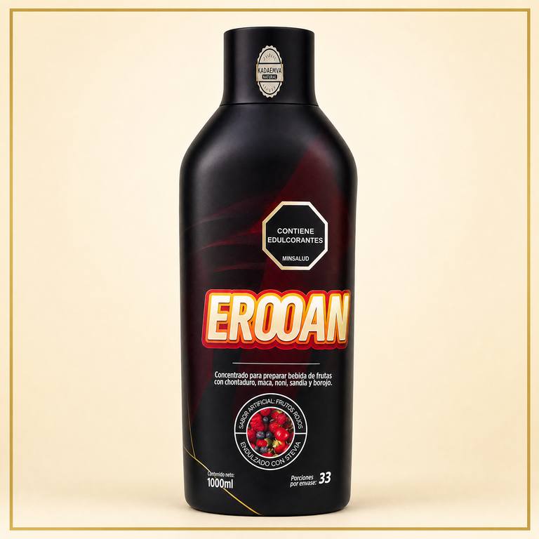 EROOAN bebida de chontaduro, maca y borojo 1000 ml, bebidas funcionales, a domicilio Villavicencio