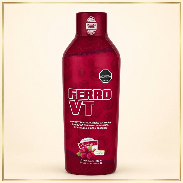 FERRO VT con mora, arandano y remolacha 1000 ml, minerales esenciales, a domicilio Villavicencio