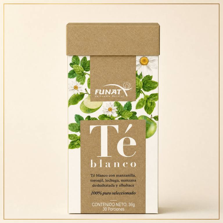 FUNAT Té blanco con manzanilla y toronjil 36 g, bebida funcional a domicilio Villavicencio