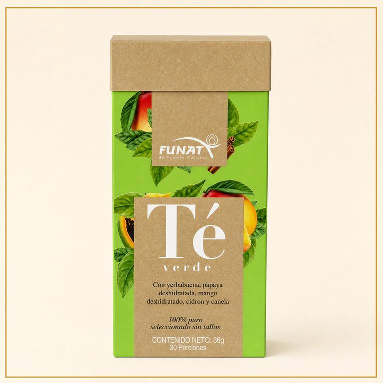 FUNAT Té verde con yerbabuena y frutas 36 g, bebida funcional a domicilio Villavicencio