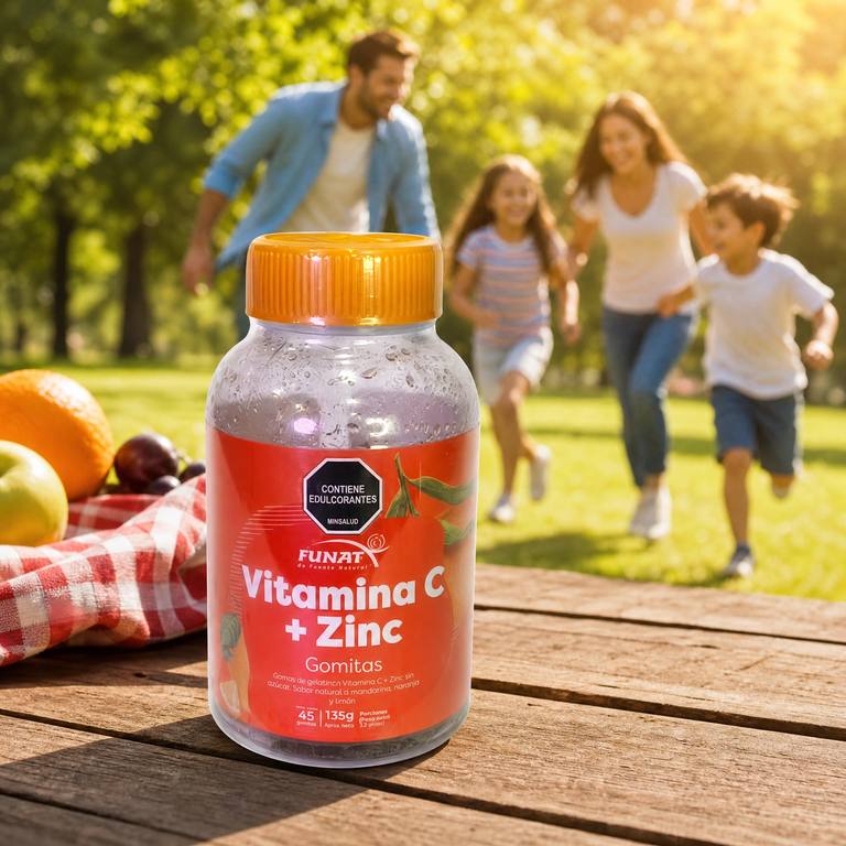 FUNAT Vitamina C + Zinc en gomitas, defensas e inmunidad, a domicilio Villavicencio