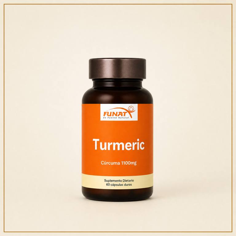 FUNAT Turmeric Curcuma 1100 mg en capsulas duras, hepatico y depurativo, a domicilio Villavicencio